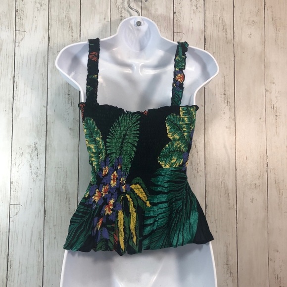 Patrons of Peace Tropical Smock Tank Top NWT Small - Picture 3 of 9